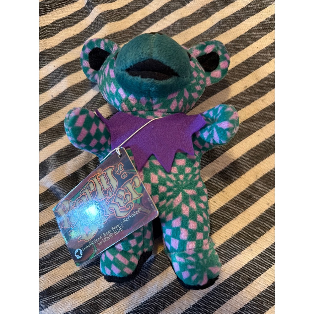 Liquid Blue Grateful Dead Pearly Baker Bean Bear Plush 5/16/93 Sam Boyd